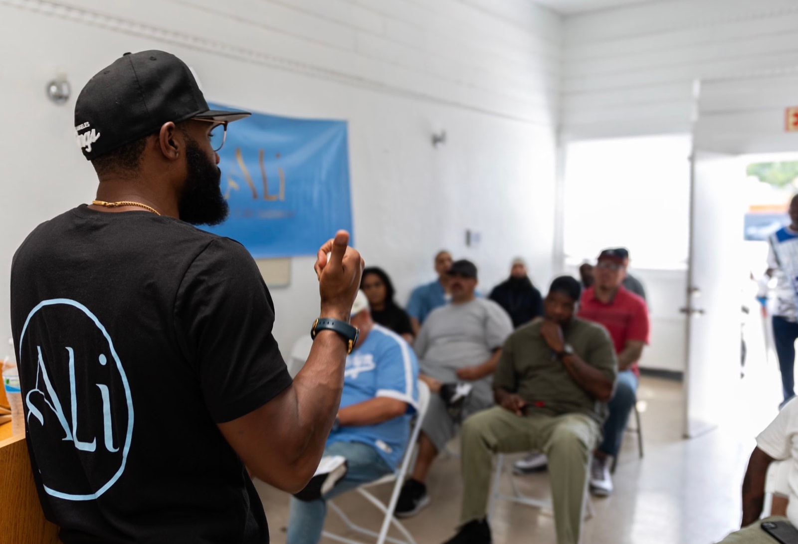 Keefe facilitating at ALi’s original office