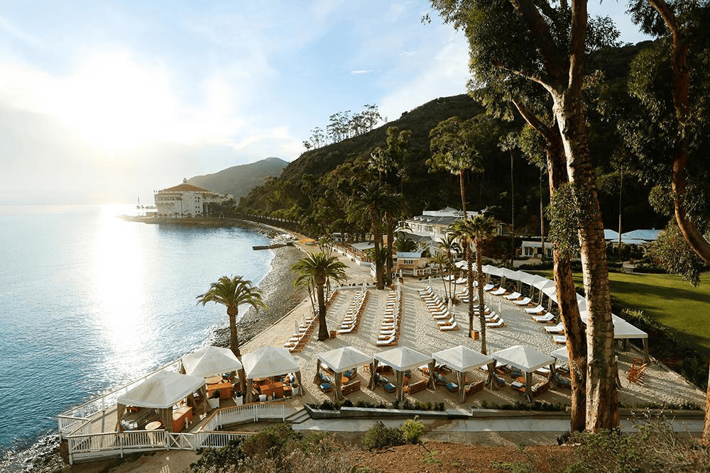 Catalina Island coastline and retreat setting